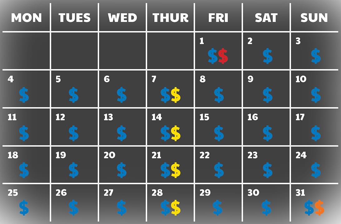 Cash Calendar, Win big cash prizes every day in May